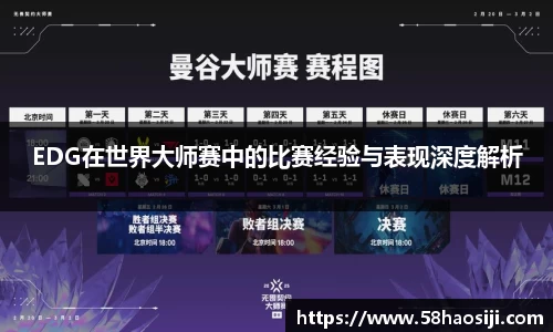 EDG在世界大师赛中的比赛经验与表现深度解析