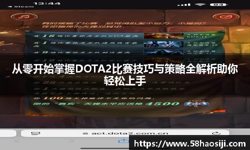 从零开始掌握DOTA2比赛技巧与策略全解析助你轻松上手